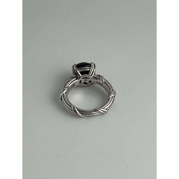 Peter Thomas Roth Onyx (4 ct) Sterling Silver Ring Sz 7 Luxury Designer Elegant - Picture 11 of 14